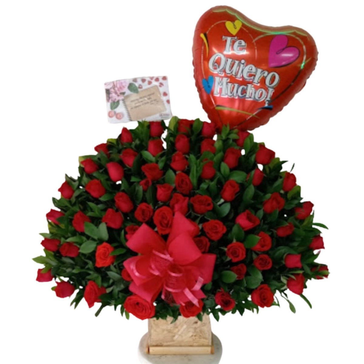 Clásico redondo de rosas rojas